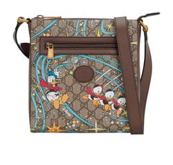 X Disney Donald Duck Messenger, Canvas, Beige, 525040, DB/E, 3*